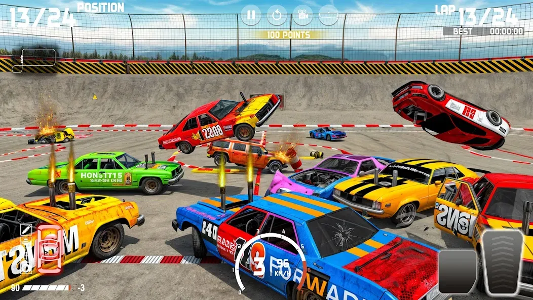 Скачать взломанную Demolition Derby: Car Games  [МОД Бесконечные монеты] — стабильная версия apk на Андроид screen 2