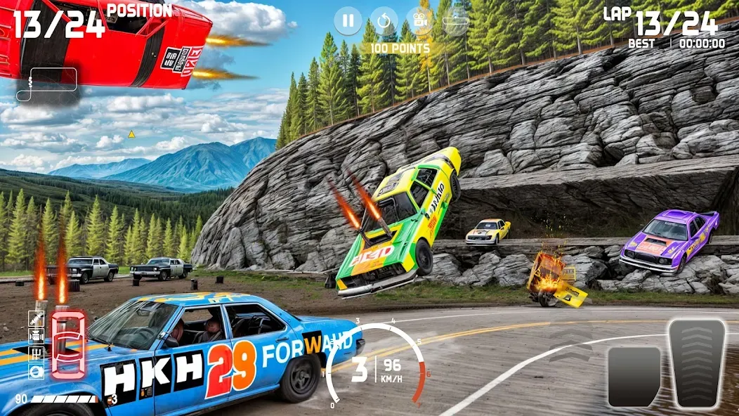 Скачать взломанную Demolition Derby: Car Games  [МОД Бесконечные монеты] — стабильная версия apk на Андроид screen 3