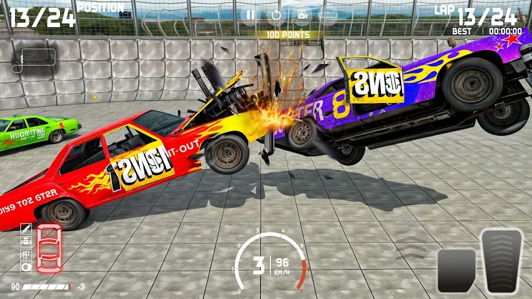 Скачать взломанную Demolition Derby: Car Games  [МОД Бесконечные монеты] — стабильная версия apk на Андроид screen 5