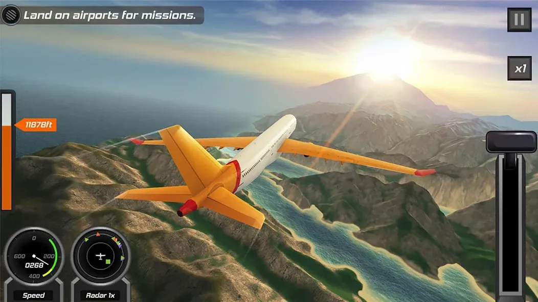 Взлом Flight Pilot: 3D Simulator  [МОД Menu] — полная версия apk на Андроид screen 5