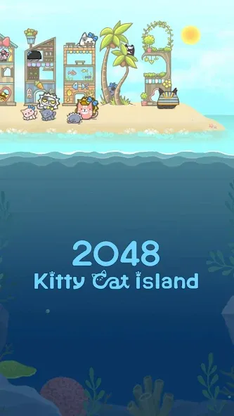 Скачать взломанную 2048 Kitty Cat Island (Остров Кошачьеи Кошки)  [МОД Много денег] — стабильная версия apk на Андроид screen 3