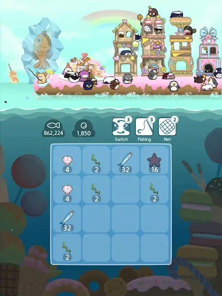 Скачать взлом 2048 Penguin Island  [МОД Mega Pack] — стабильная версия apk на Андроид screen 4