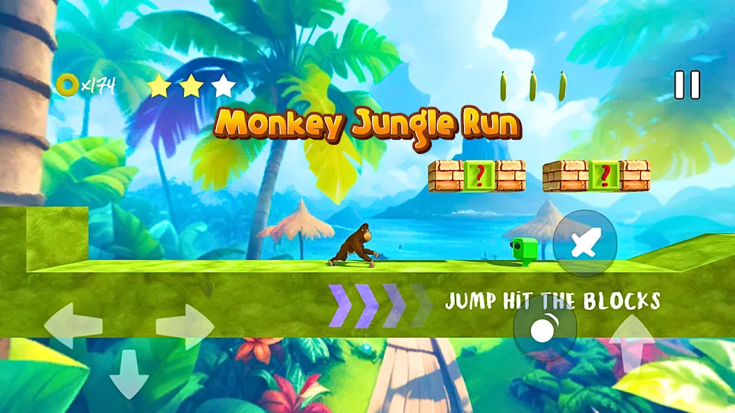 Взлом Monkey jungle run kong gorilla  [МОД Бесконечные деньги] — стабильная версия apk на Андроид screen 2