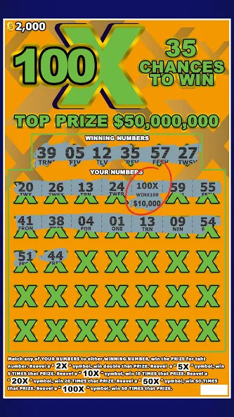 Взлом Lottery Scratchers Ticket Off (Лотерейный билет на ободрителейскретчи)  [МОД Unlimited Money] — последняя версия apk на Андроид screen 1