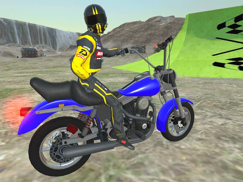 Скачать взлом Moto bike Driving: Mega Ramp  [МОД Все открыто] — последняя версия apk на Андроид screen 1