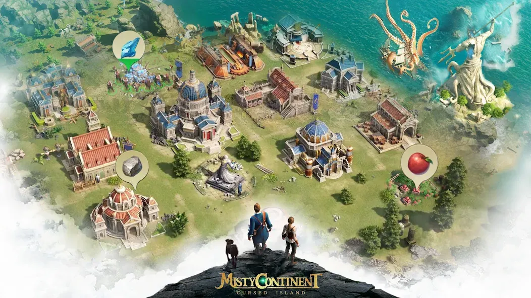 Скачать взломанную Misty Continent: Cursed Island  [МОД Много денег] — последняя версия apk на Андроид screen 1