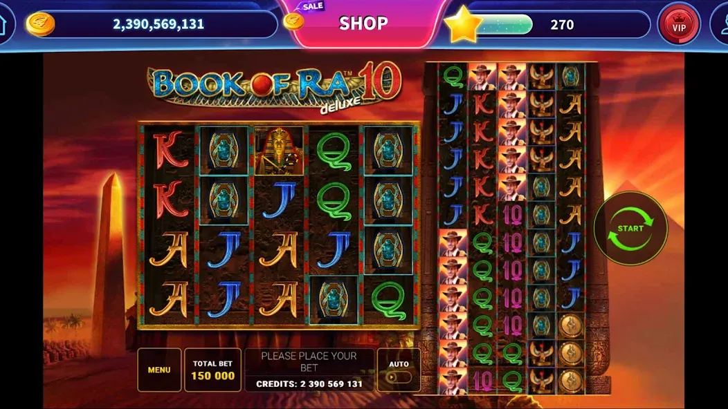 Скачать взлом Book of Ra™ Deluxe Slot (Бук оф Ра Делюкс Слот)  [МОД Mega Pack] — полная версия apk на Андроид screen 4