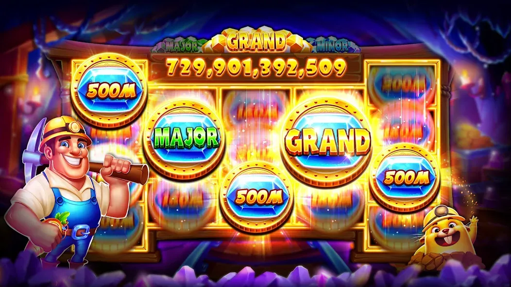 Скачать взломанную Jackpot Wins — Slots Casino (Джекпот Винс)  [МОД Menu] — стабильная версия apk на Андроид screen 2