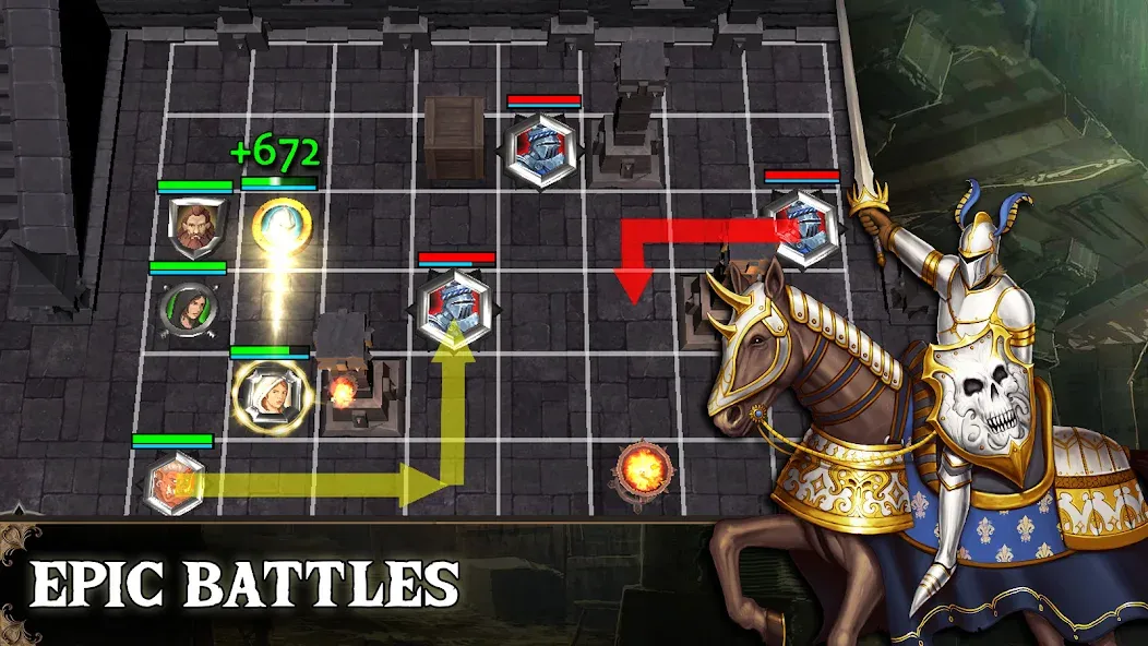 Взломанная Demon God: Turn-Based Strategy (Херо Квест)  [МОД Unlimited Money] — полная версия apk на Андроид screen 1