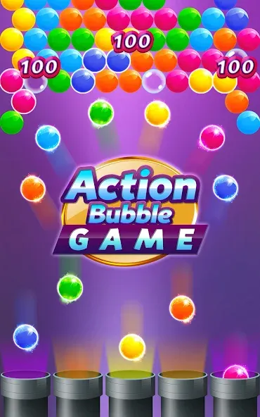 Скачать взлом Action Bubble Game (Экшн Бабл Игра)  [МОД Много денег] — полная версия apk на Андроид screen 5