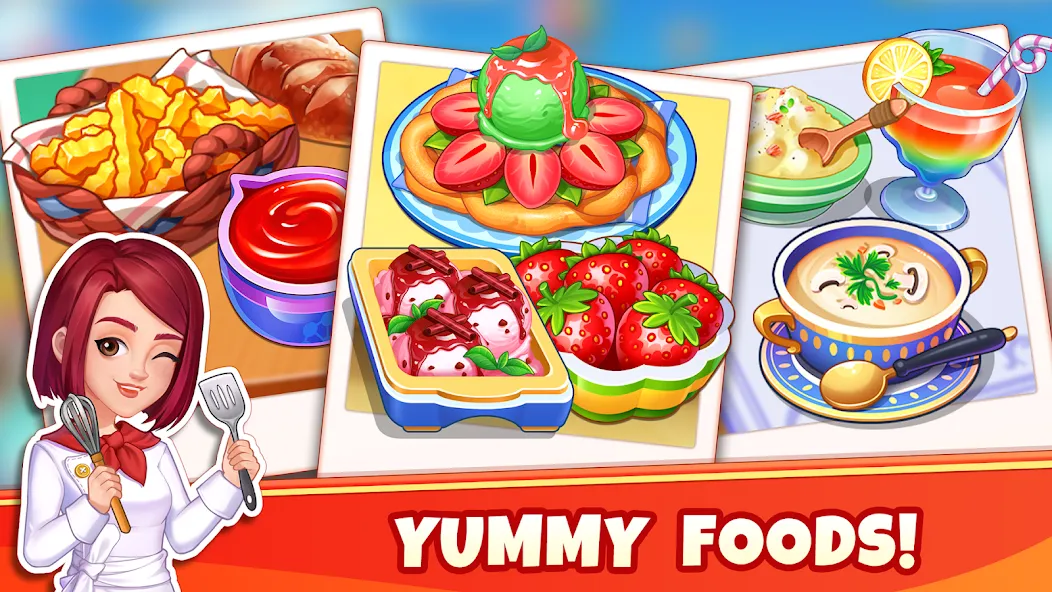 Взлом Cooking Wonder-Restaurant Game (Кукинг Вондер)  [МОД Бесконечные деньги] — последняя версия apk на Андроид screen 1