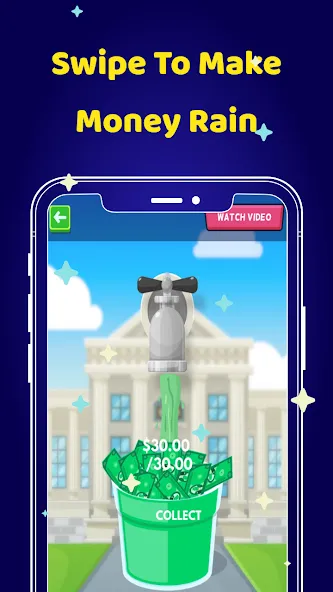 Скачать взломанную Money Clicker Game -Money Rain  [МОД Много денег] — полная версия apk на Андроид screen 4