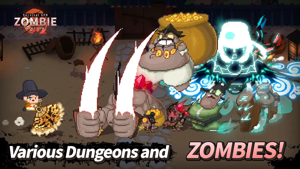 Скачать взлом ZOMBIE Kingdom : Idle RPG (ЗОМБИ Кингдом)  [МОД Меню] — полная версия apk на Андроид screen 3