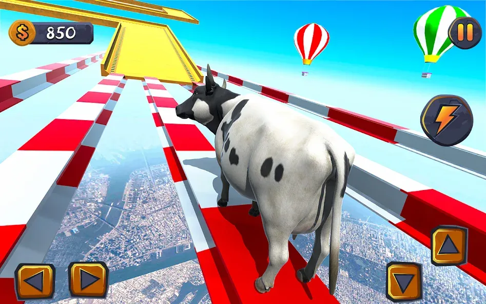 Взлом Epic Cow Ramp Rush Run Game  [МОД Mega Pack] — стабильная версия apk на Андроид screen 1