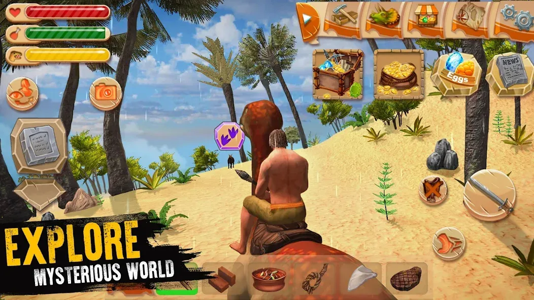 Скачать взлом Jurassic Survival Island (Джурастик Сурвайвал Айленд)  [МОД Mega Pack] — стабильная версия apk на Андроид screen 5