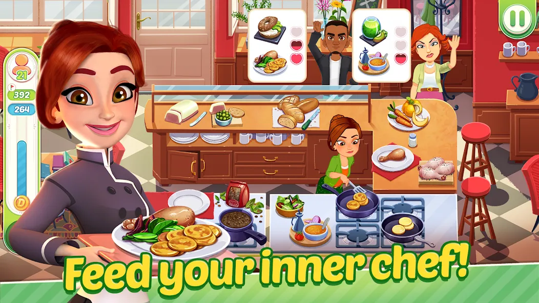 Взлом Delicious World — Cooking Game (Делишес Ворлд)  [МОД Бесконечные деньги] — полная версия apk на Андроид screen 2