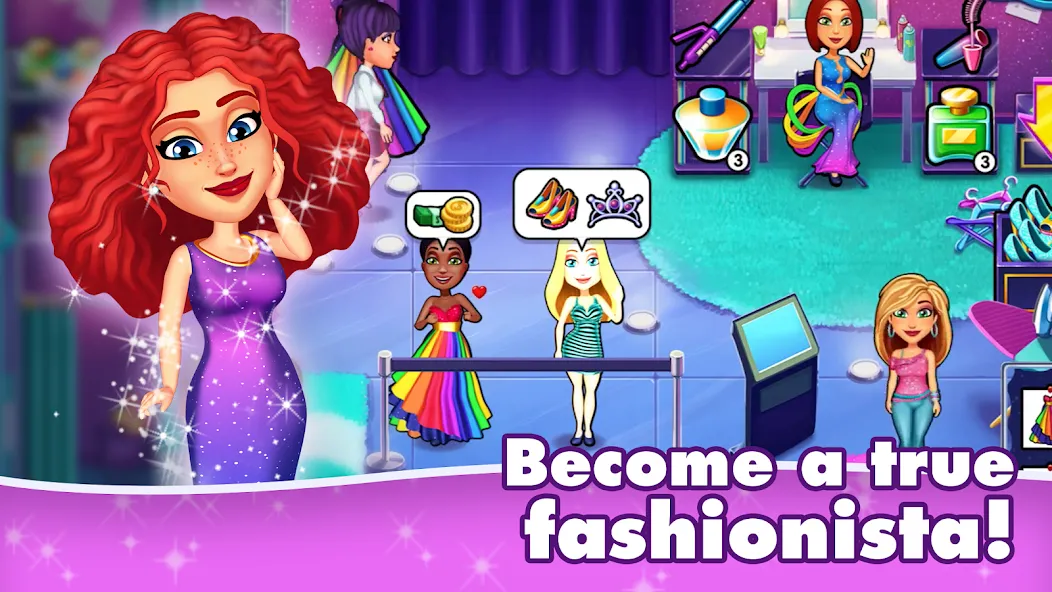 Скачать взломанную Fabulous 5: Fashion & Dress-up (Фэбюлс)  [МОД Бесконечные деньги] — полная версия apk на Андроид screen 3