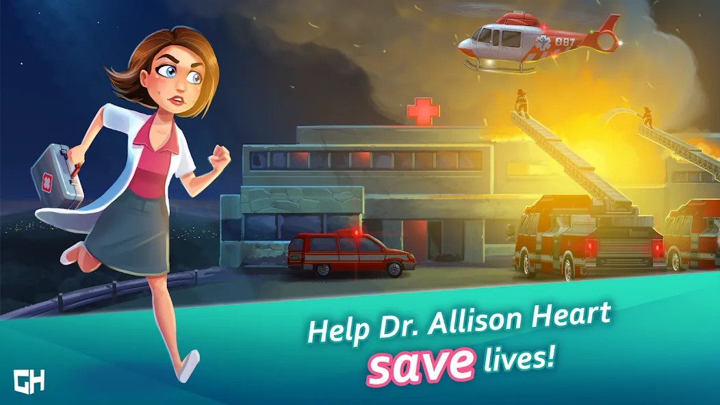 Скачать взлом Heart's Medicine Hospital Heat  [МОД Бесконечные деньги] — стабильная версия apk на Андроид screen 1