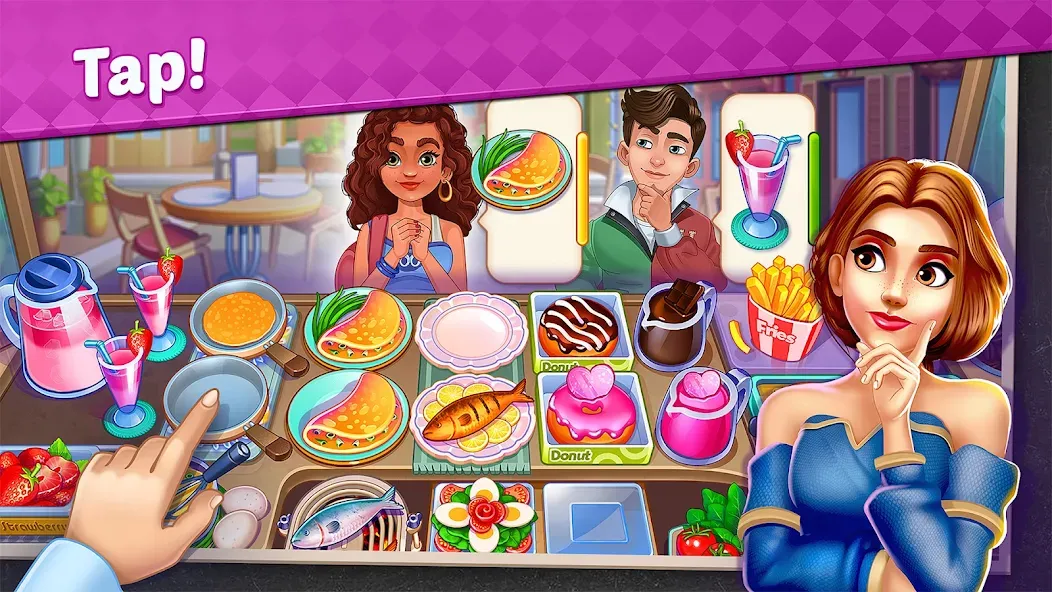 Взлом My Cafe Shop : Cooking Games (Мой Кафе Шоп)  [МОД Много денег] — стабильная версия apk на Андроид screen 1