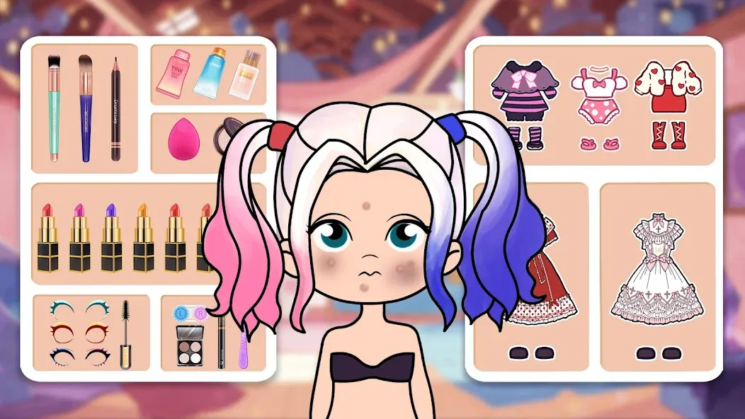 Взломанная Doll Dress Up — Makeup Games  [МОД Бесконечные монеты] — стабильная версия apk на Андроид screen 2