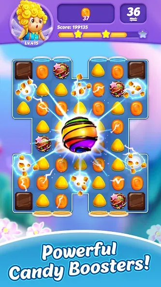 Взломанная Candy Charming — Match 3 Games (энди Чарминг)  [МОД Бесконечные монеты] — полная версия apk на Андроид screen 2