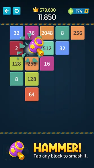 Взломанная 1M — Merge Number Block Puzzle  [МОД Unlimited Money] — последняя версия apk на Андроид screen 3