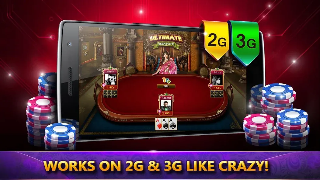 Взлом Ultimate Teen Patti (3 Patti) (ЮТП)  [МОД Unlimited Money] — последняя версия apk на Андроид screen 3