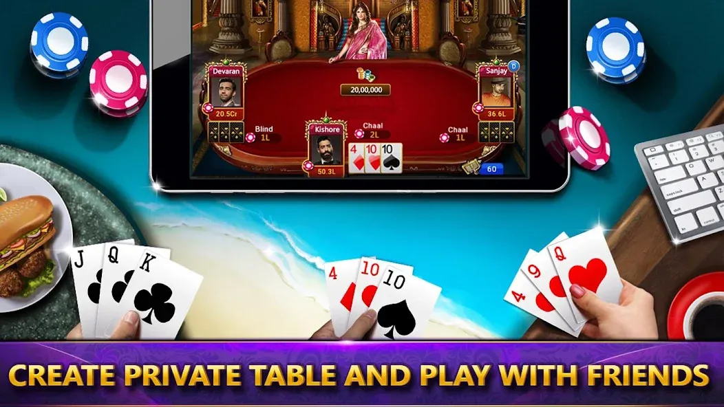 Взлом Ultimate Teen Patti (3 Patti) (ЮТП)  [МОД Unlimited Money] — последняя версия apk на Андроид screen 4