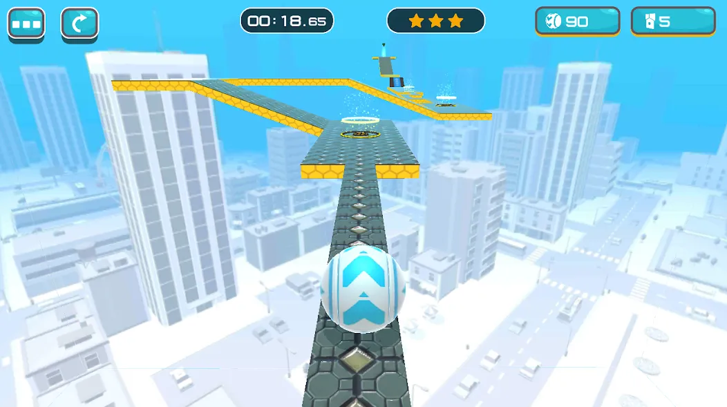 Скачать взломанную Gyro Ball 3D (Джайро Болл 3Д)  [МОД Unlocked] — полная версия apk на Андроид screen 5