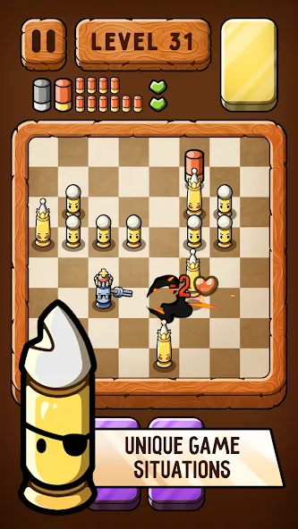 Взломанная Bullet Chess: Board Shootout (Бюллет чесс)  [МОД Menu] — стабильная версия apk на Андроид screen 4