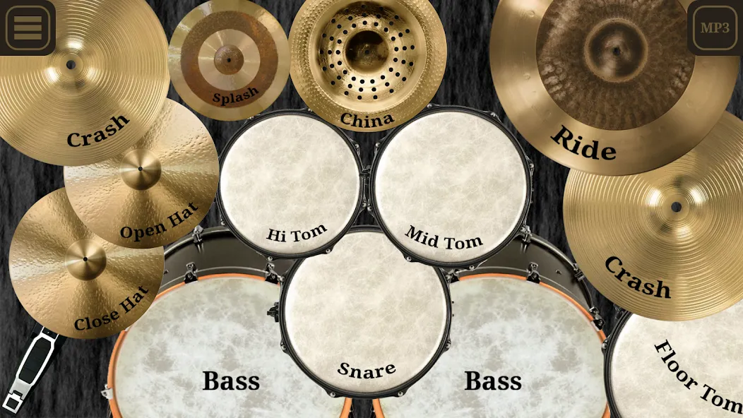 Взломанная Drum kit (Drums) free  [МОД Много монет] — последняя версия apk на Андроид screen 1