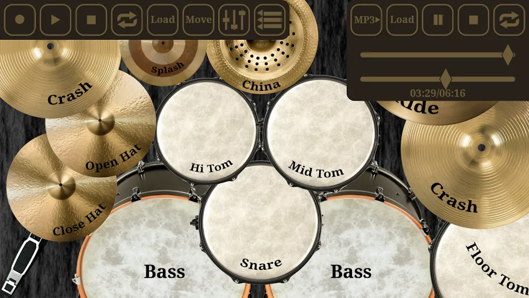 Взломанная Drum kit (Drums) free  [МОД Много монет] — последняя версия apk на Андроид screen 3