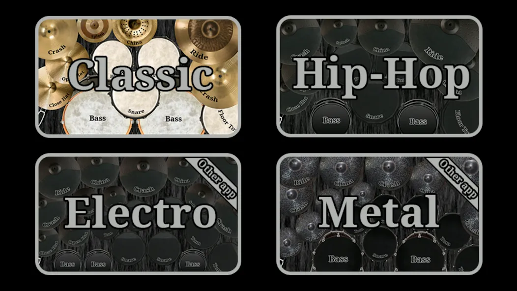 Взломанная Drum kit (Drums) free  [МОД Много монет] — последняя версия apk на Андроид screen 5