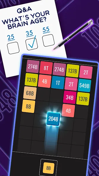 Скачать взлом Join Blocks 2048 Number Puzzle (Джоин Блокс)  [МОД Бесконечные деньги] — полная версия apk на Андроид screen 2