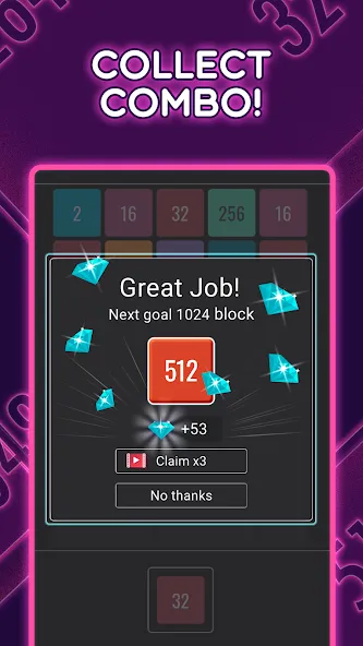 Скачать взлом Join Blocks 2048 Number Puzzle (Джоин Блокс)  [МОД Бесконечные деньги] — полная версия apk на Андроид screen 4