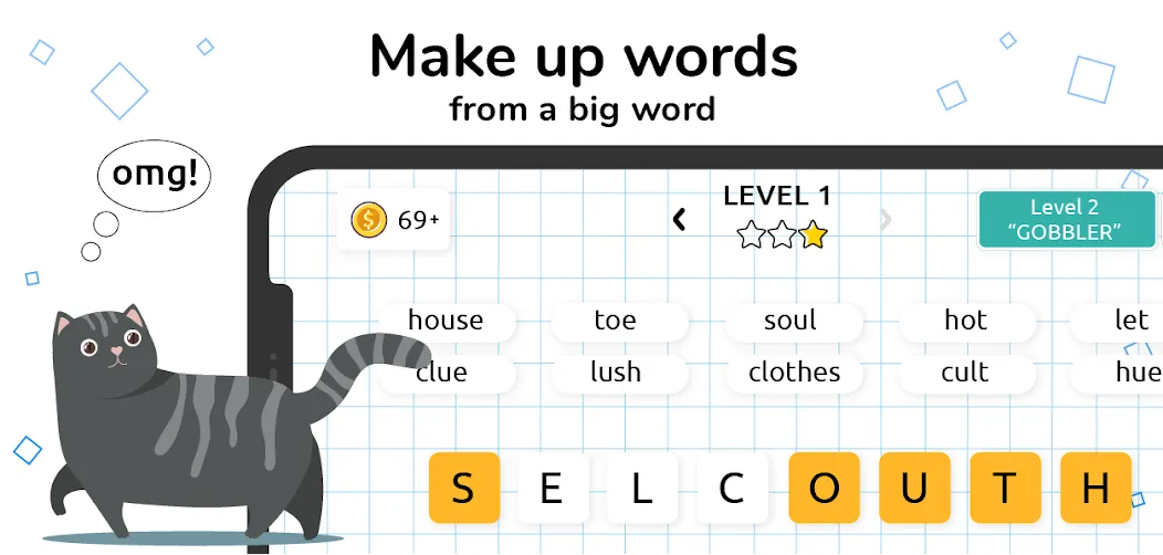 Взлом Words in Word  [МОД Меню] — стабильная версия apk на Андроид screen 1