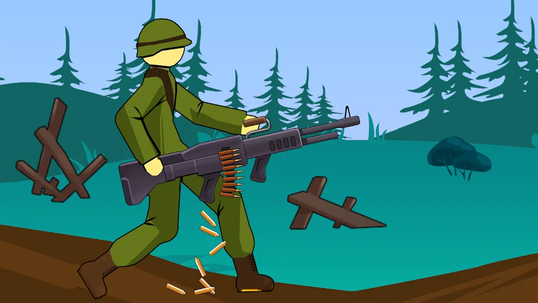 Скачать взломанную Stickman WW2 (Стикмэн Вторая Мировая война)  [МОД Mega Pack] — последняя версия apk на Андроид screen 5