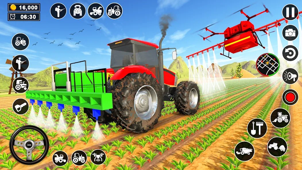 Скачать взлом Real Tractor Driving Simulator (Реальный симулятор вождения трактора)  [МОД Много монет] — полная версия apk на Андроид screen 4