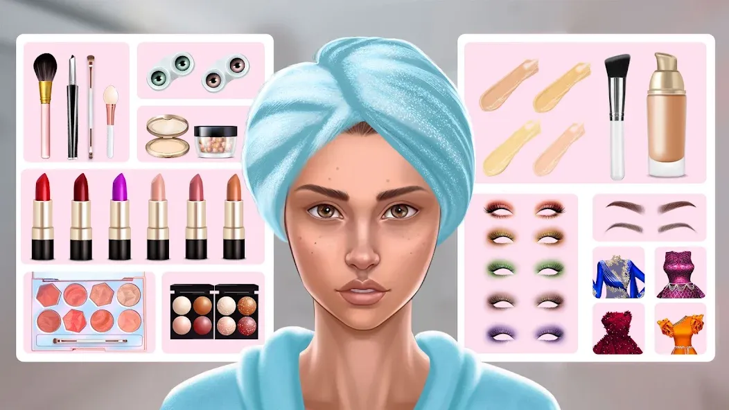 Взломанная DIY Makeup: Beauty Makeup Game  [МОД Меню] — полная версия apk на Андроид screen 4