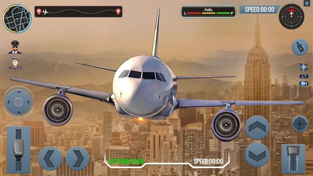 Скачать взлом Airplane Simulator Plane Games  [МОД Menu] — полная версия apk на Андроид screen 1