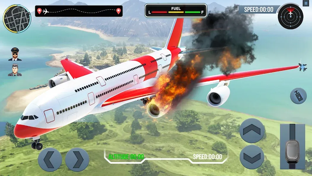 Скачать взлом Airplane Simulator Plane Games  [МОД Menu] — полная версия apk на Андроид screen 4