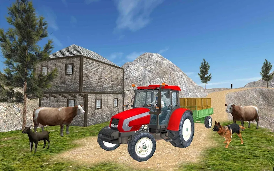 Взломанная Tractor Driver 3D Farming Sim (Тракторист 3D Симулятор Фермерства)  [МОД Много монет] — стабильная версия apk на Андроид screen 1