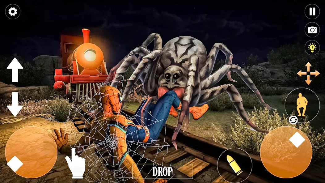 Скачать взломанную Horror Spider : Scary Train  [МОД Бесконечные деньги] — полная версия apk на Андроид screen 4