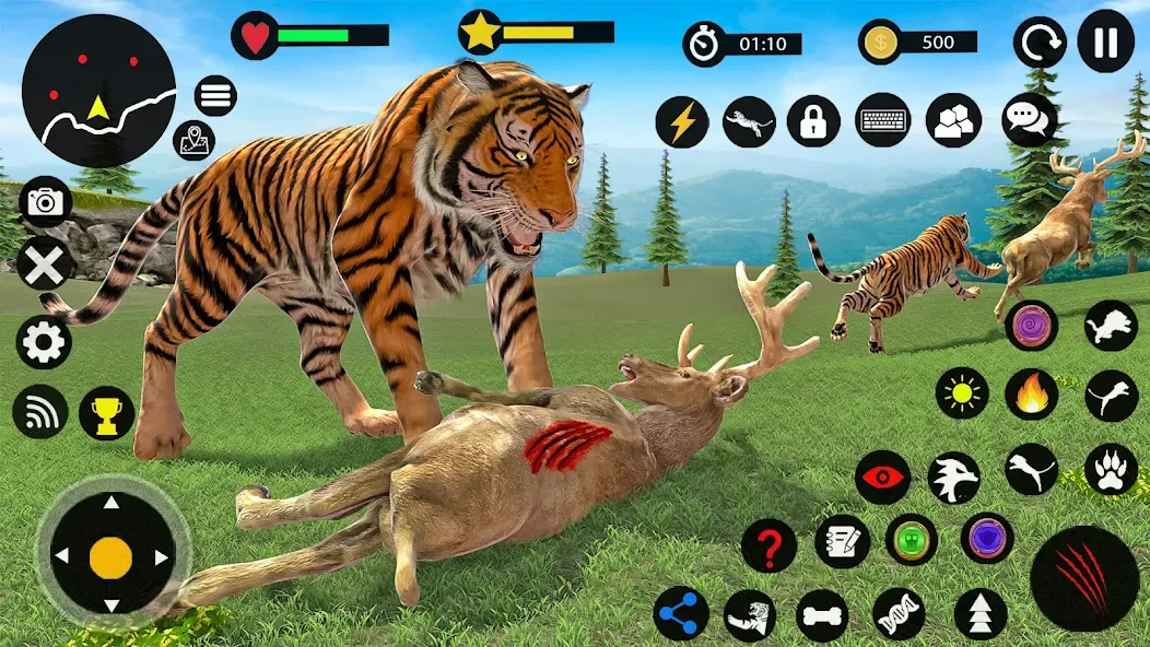 Взломанная Tiger Games: Tiger Sim Offline  [МОД Mega Pack] — полная версия apk на Андроид screen 1