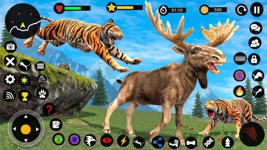 Взломанная Tiger Games: Tiger Sim Offline  [МОД Mega Pack] — полная версия apk на Андроид screen 2