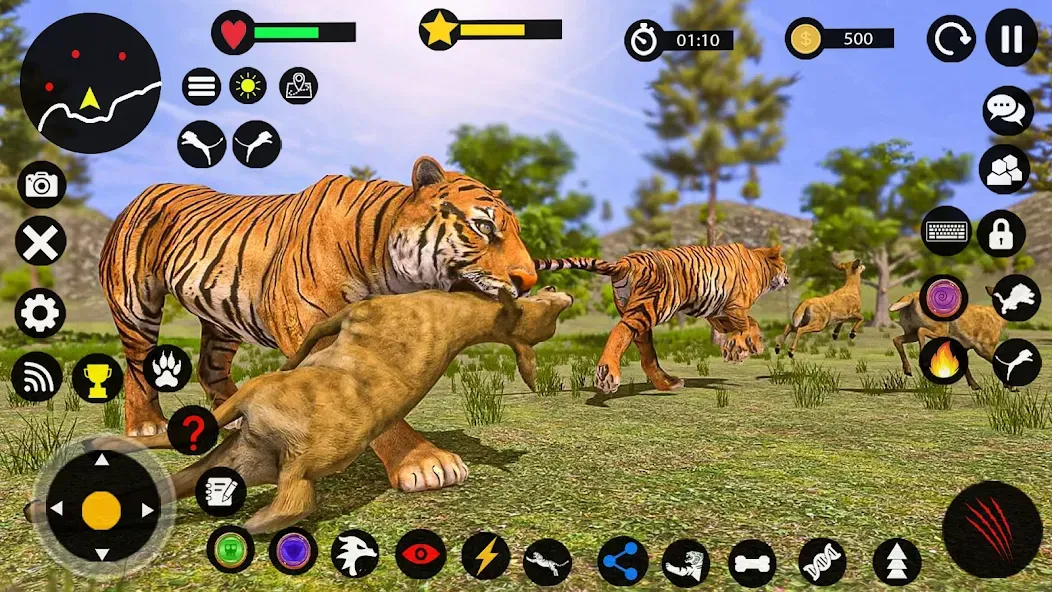 Взломанная Tiger Games: Tiger Sim Offline  [МОД Mega Pack] — полная версия apk на Андроид screen 4