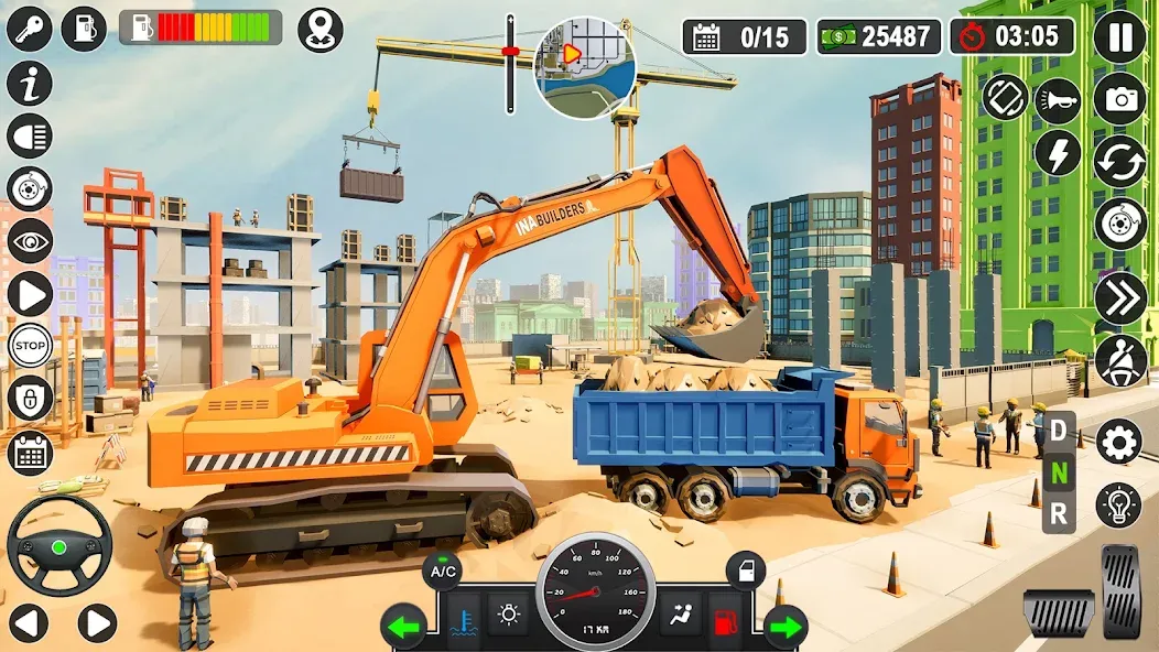 Скачать взломанную Construction Games Simulator  [МОД Unlocked] — последняя версия apk на Андроид screen 5