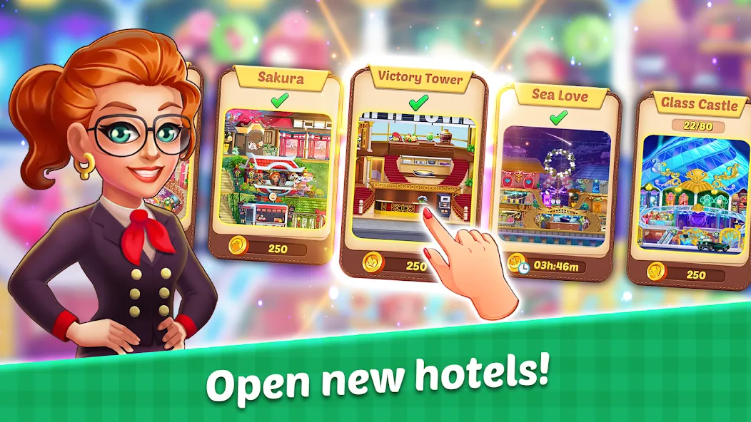 Взломанная Hotel Madness Grand Hotel (Хотел Маднес Гранд Отель)  [МОД Menu] — стабильная версия apk на Андроид screen 2