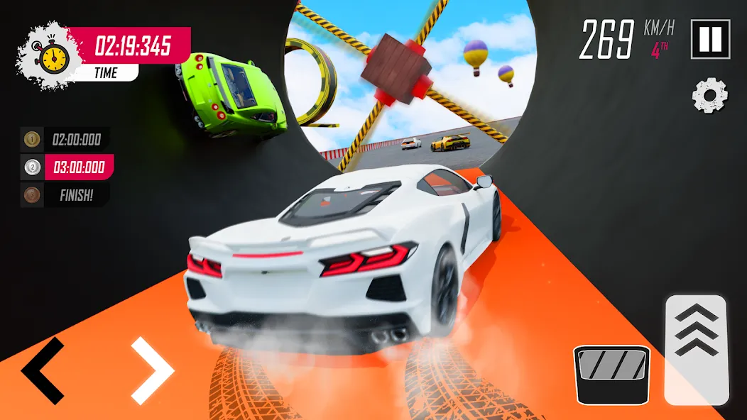 Взломанная Racing Car Stunt | Stunt Race (Рейсинг Кар Стант)  [МОД Menu] — полная версия apk на Андроид screen 1