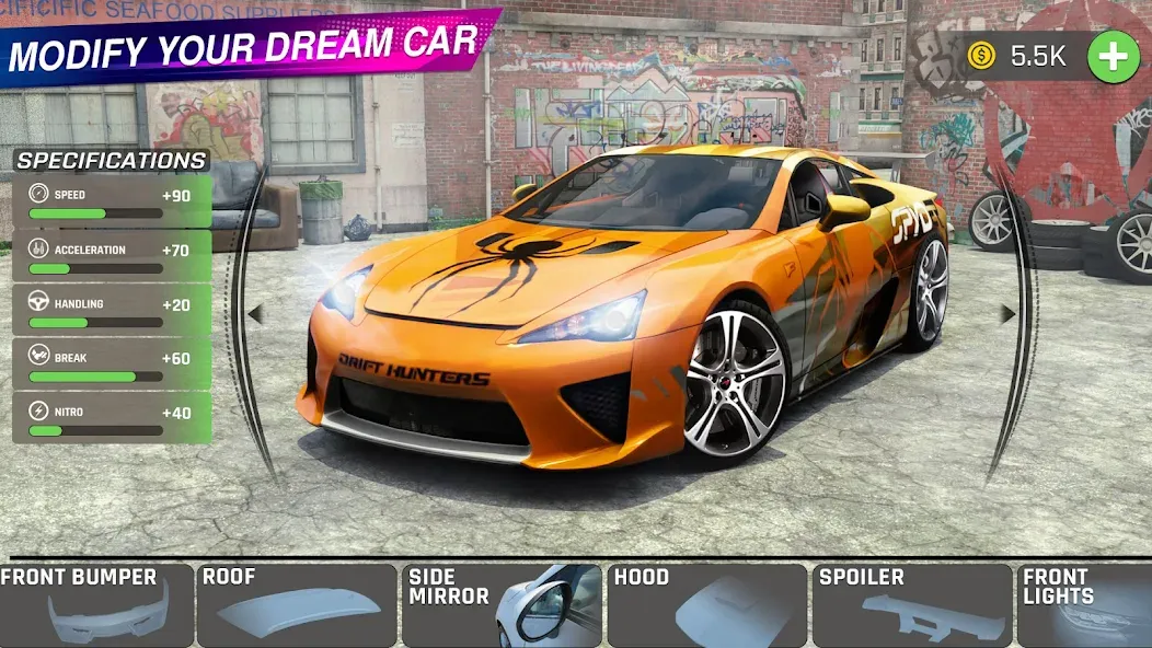 Взломанная Extreme Car Driving: Car Drift  [МОД Бесконечные деньги] — стабильная версия apk на Андроид screen 2